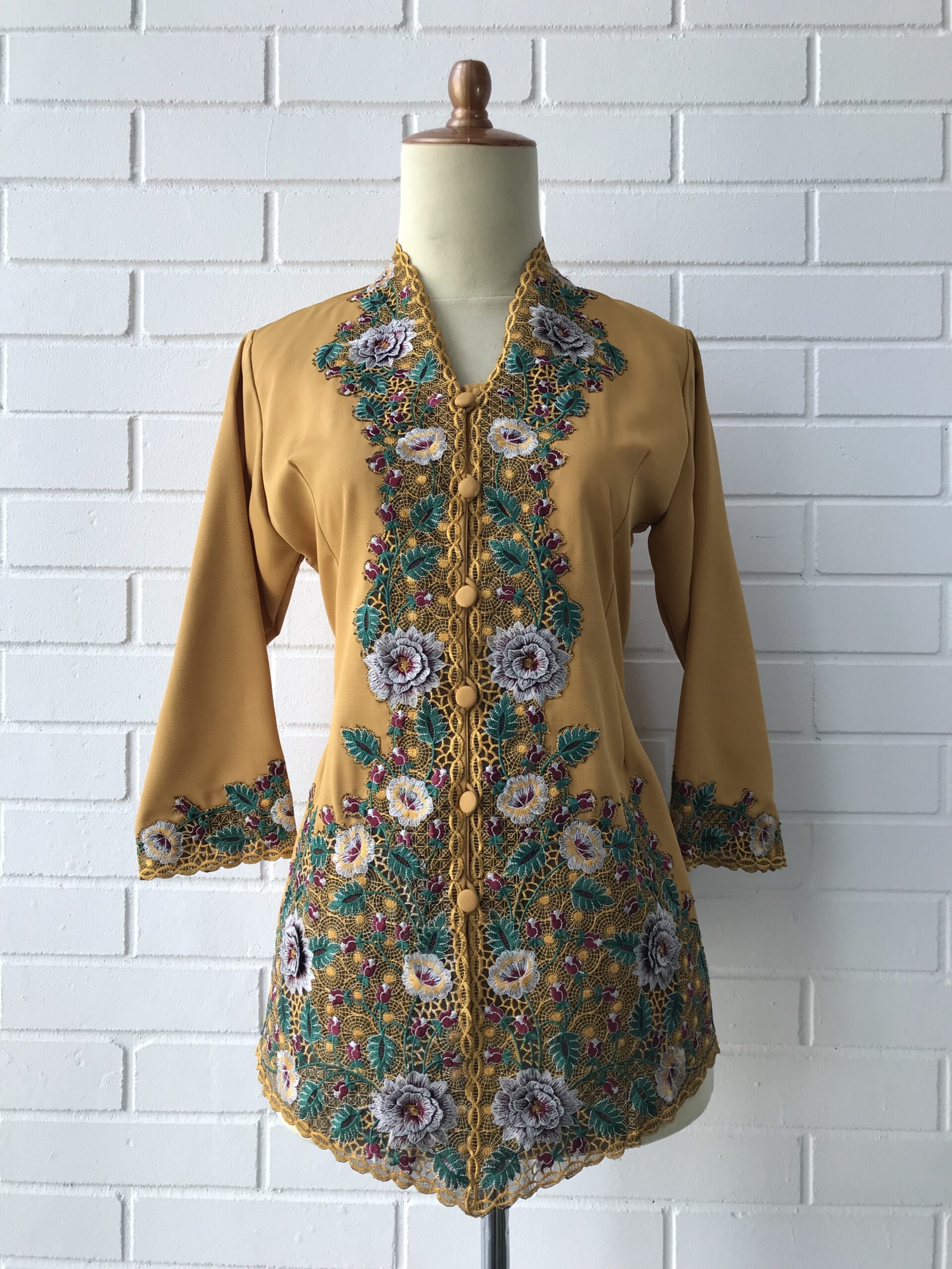 Kebaya Sabrina Mustard
