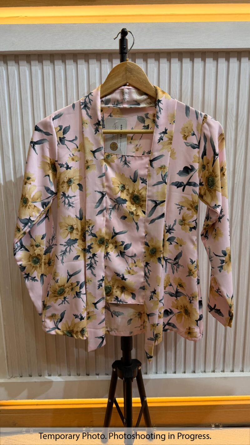 Claira Kutubaru Kebaya in Pastel Pink