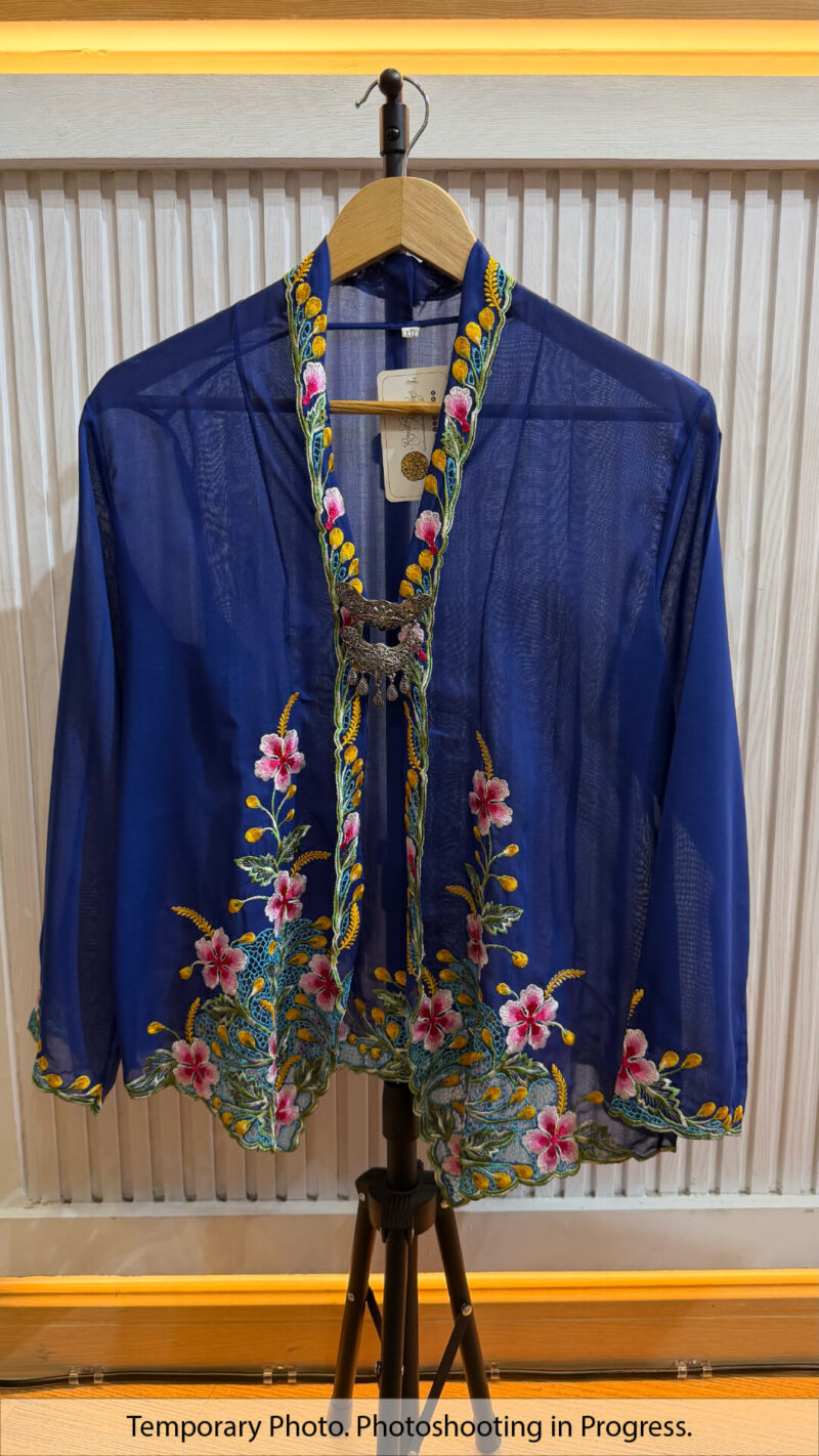 Kebaya Bina in Dark Blue
