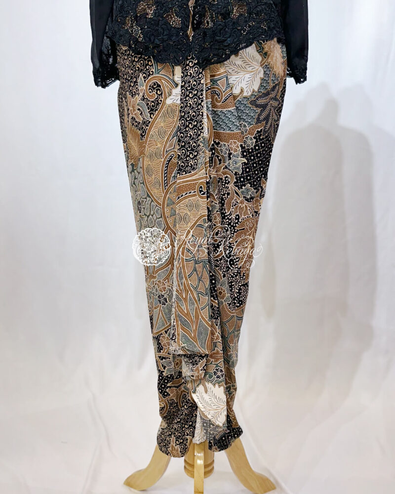 Mastura Easywear Draped Poly-Cotton Skirt