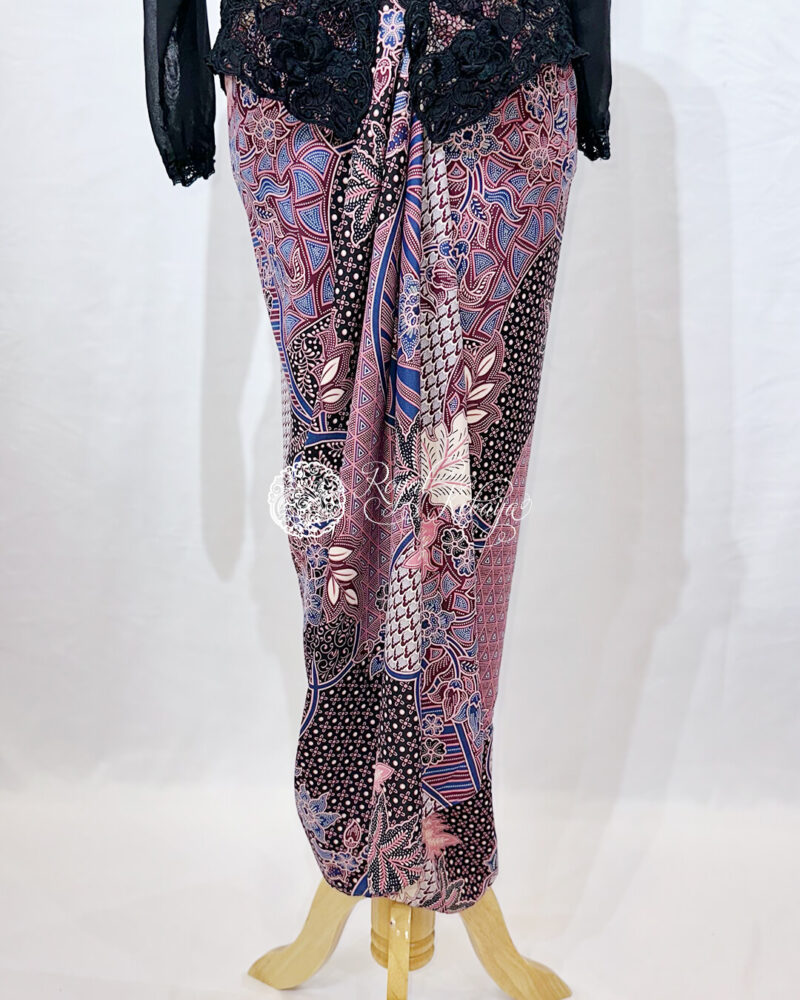 Zahra2 Self-Tie Wrap Poly-Cotton Skirt