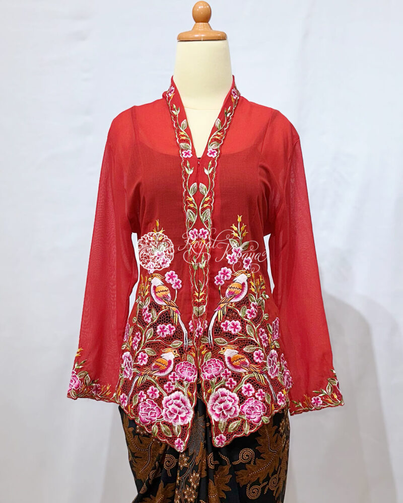 Olivia Kebaya in Red Orange