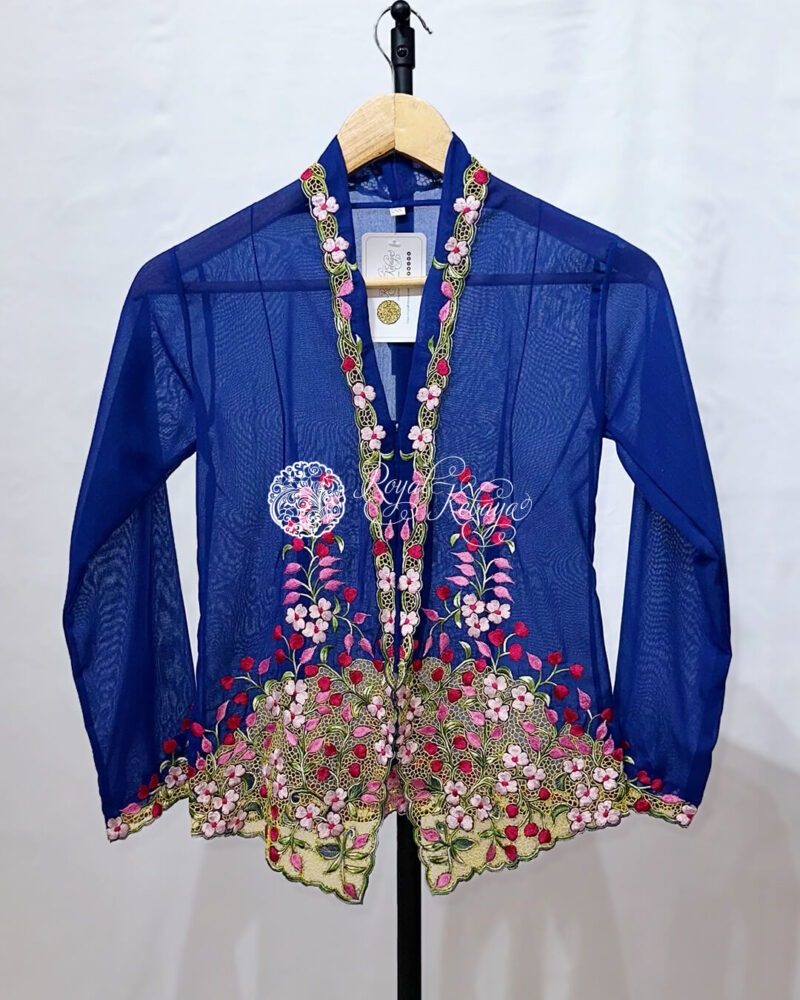 Poovana Kebaya in Royal Blue