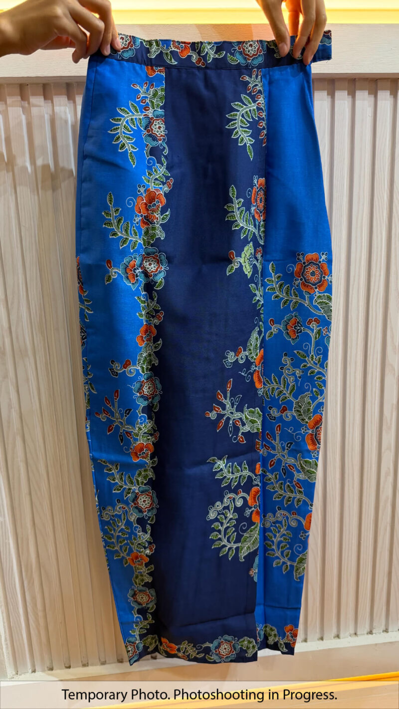 Ruby Easywear Tube Skirt in Royal Azure and Oxford Navy