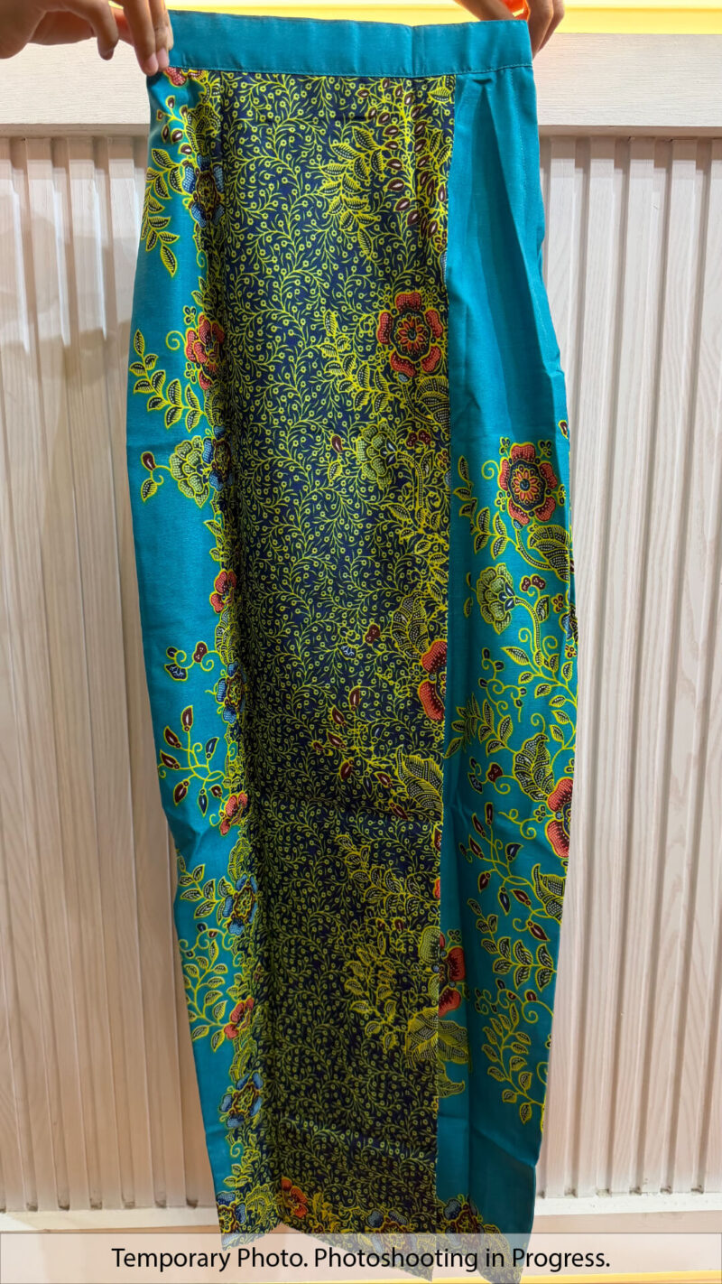 Ruby Easywear Tube Skirt in Teal and Imperial Blue