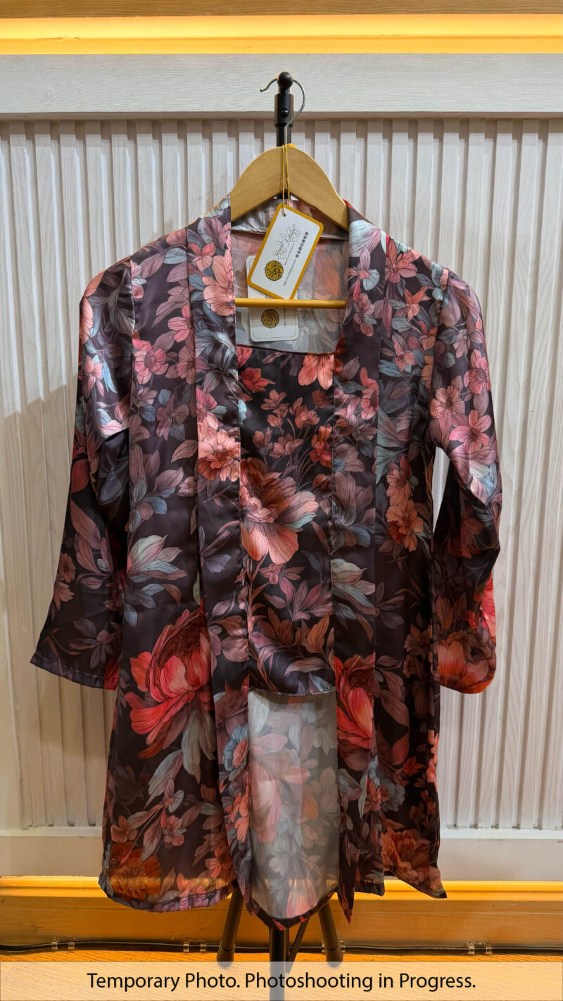 Brenda Long Kutubaru Kebaya in Chocolate Plum