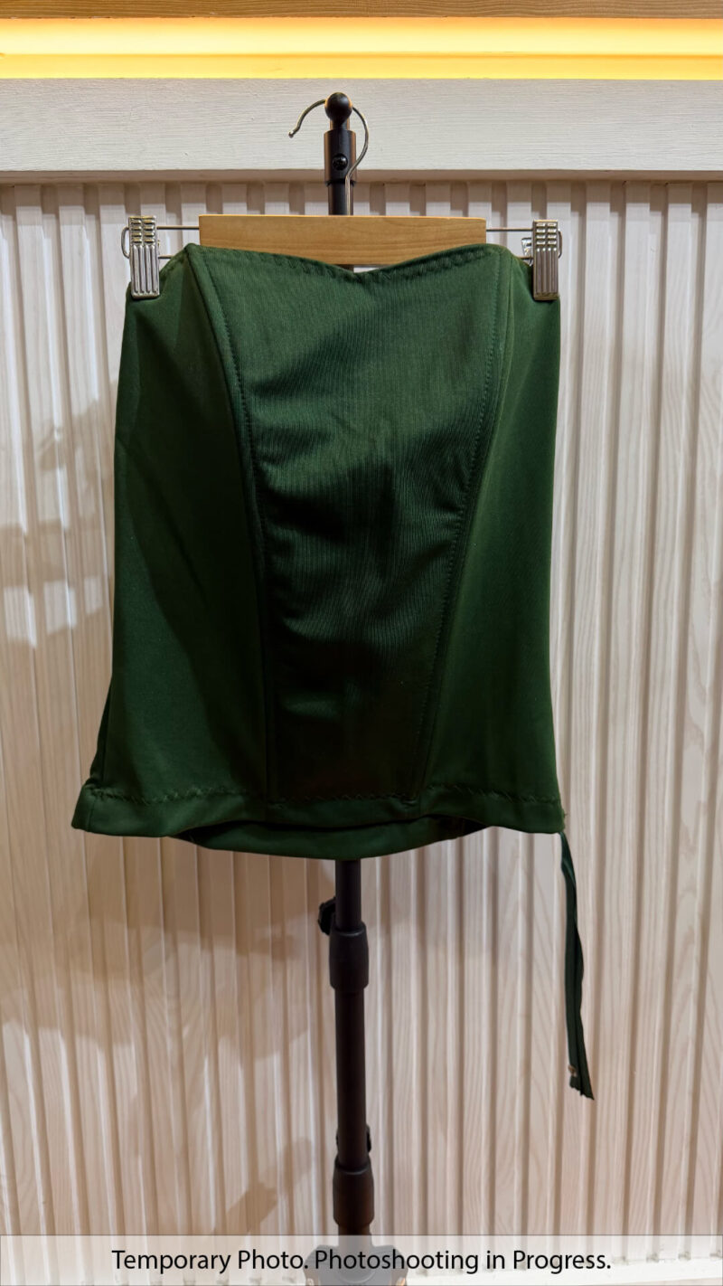 Eshal Basic Boned Corset in Dark Spruce