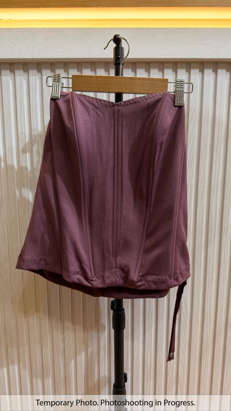 Eshal Basic Boned Corset in Mauve Shadow