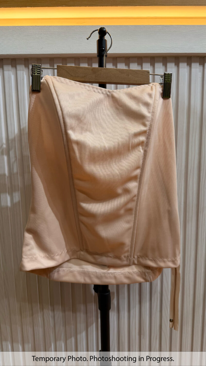 Eshal Basic Boned Corset in Peach Glow