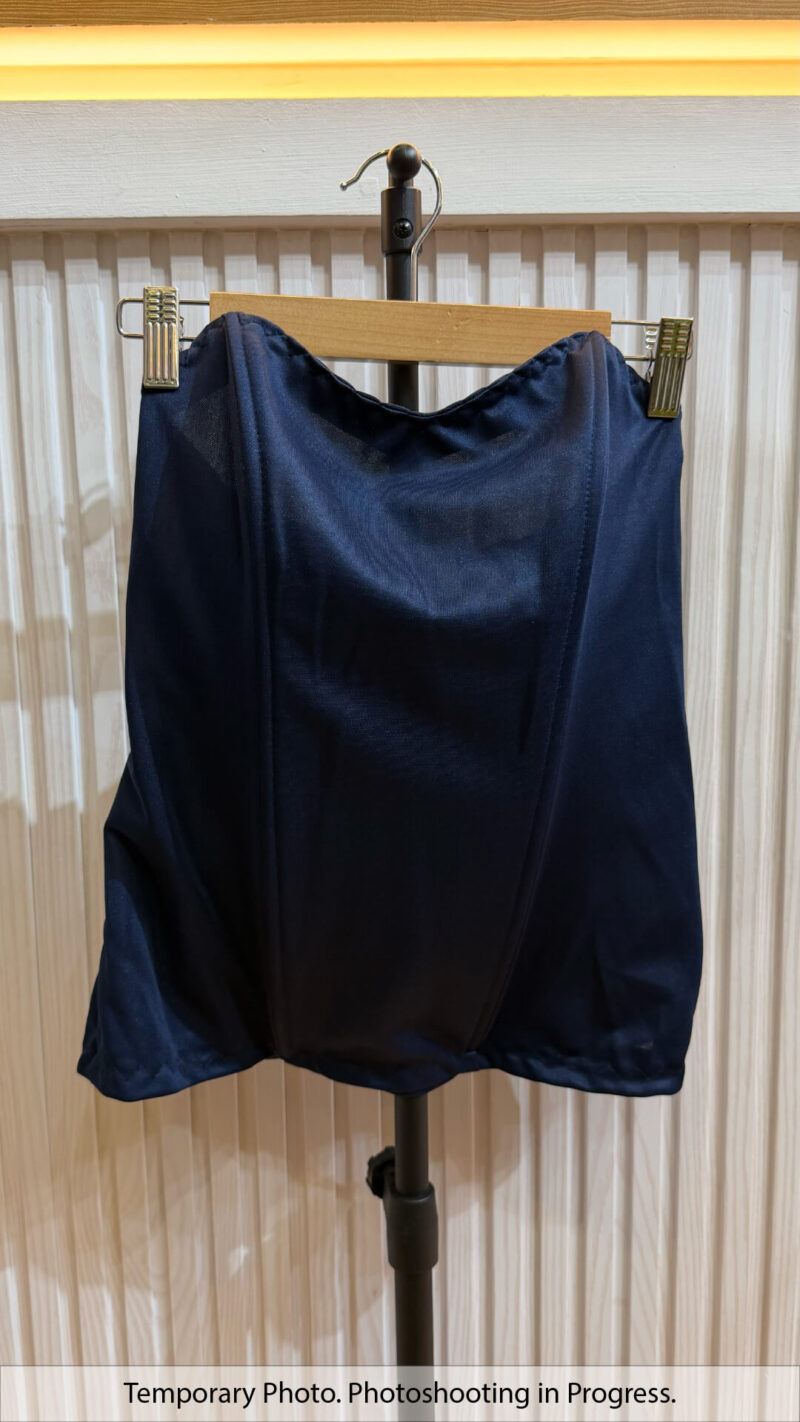 Eshal Basic Boned Corset in Prussian Blue