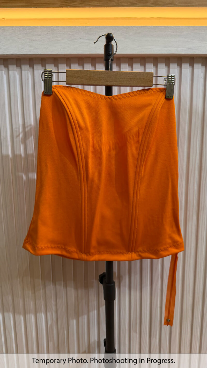 Eshal Basic Boned Corset in Pumpkin Spice