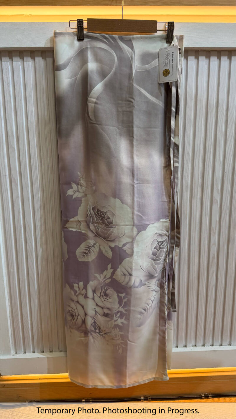 Gwen Self-Tie Wrap Skirt in Thiatle