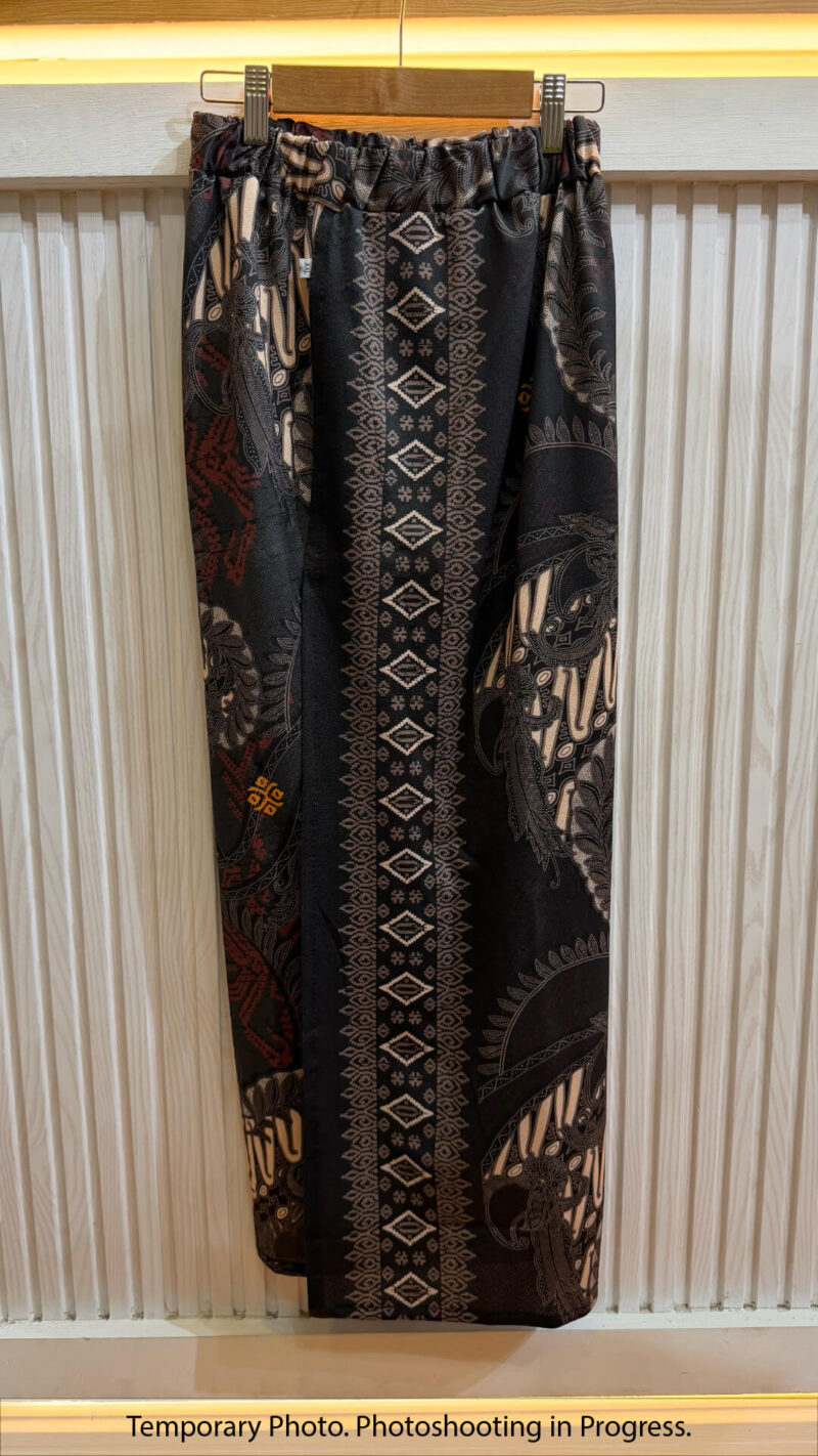 ‎Samima Easywear Stretch Tube Skirt in Papaya Whip and Chestnut