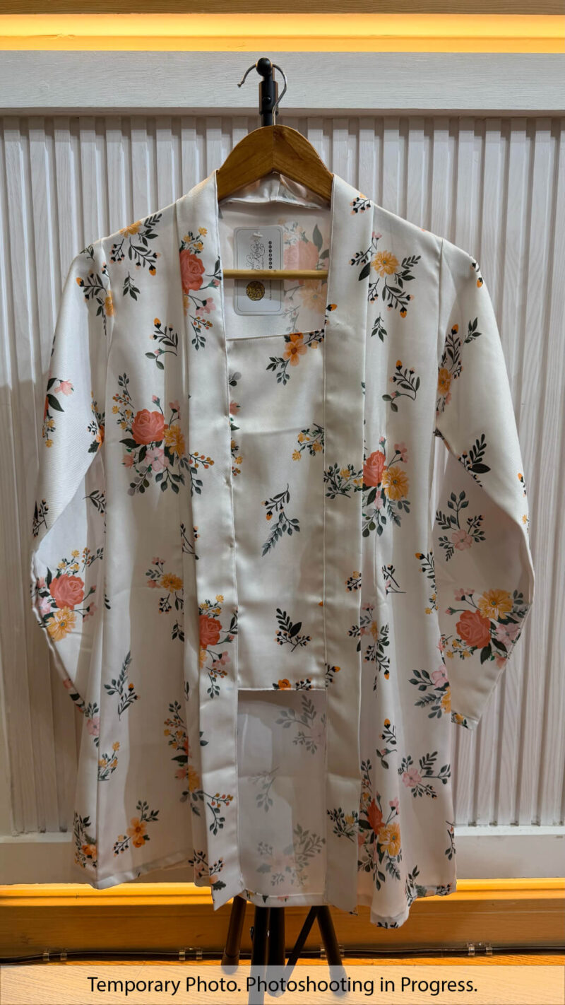 Wilma Long Kutubaru Kebaya in Old Lace