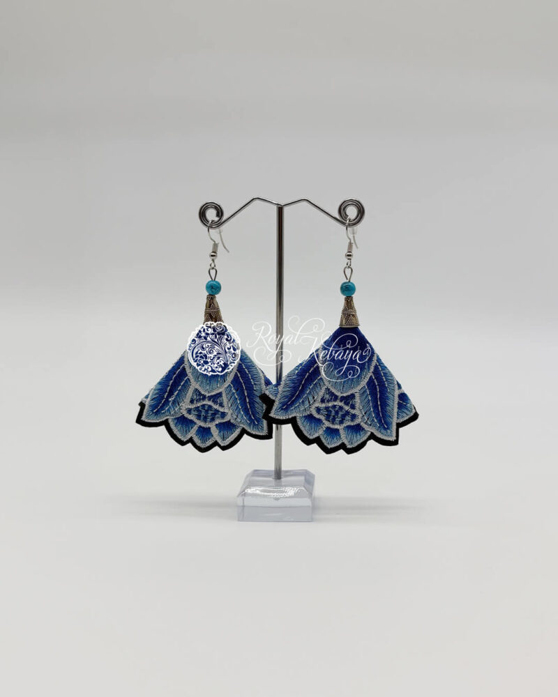 Lai Dangle Earrings in Oxford Navy