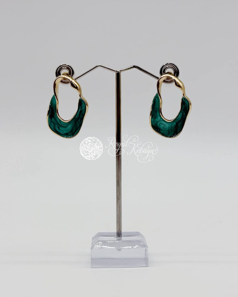 Pae Stud Earrings in Seaweed