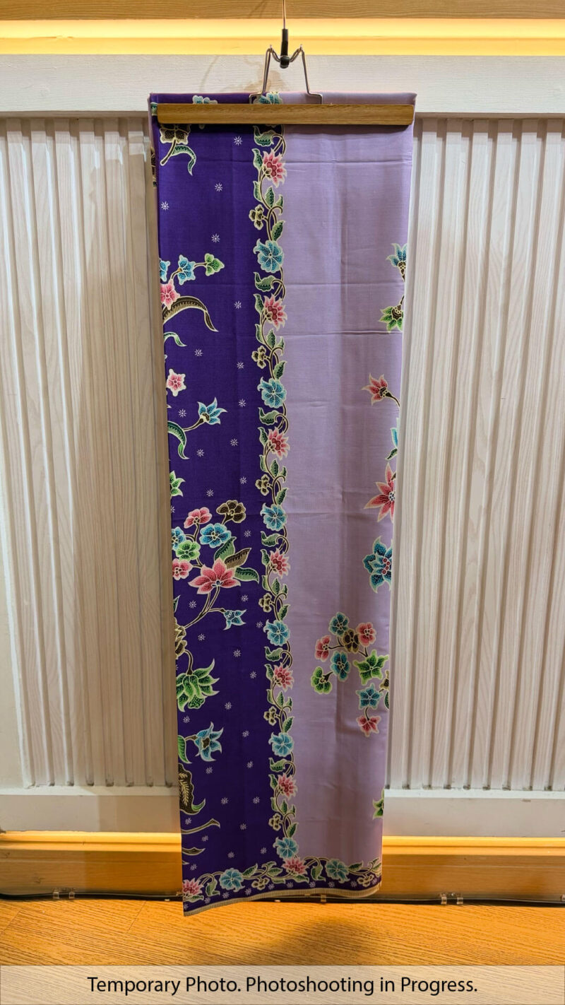 Ayleen Tube-Sewn Wrap Skirt in Velvet Orchid and Thistle