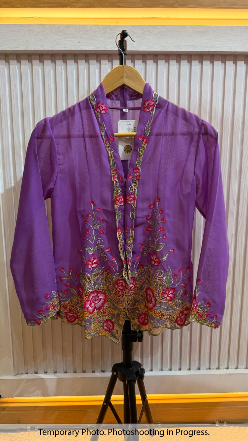 Dania Nyonya Kebaya in Lavender Purple and Cerise