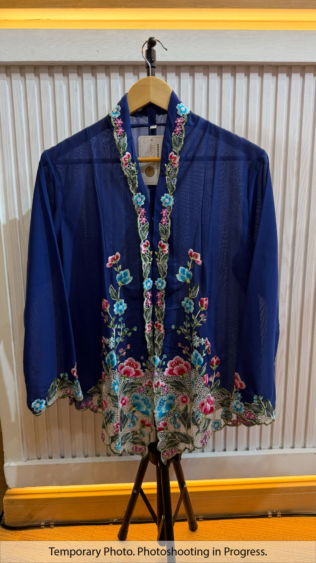 Liyana Nyonya Kebaya in French Blue and Sage Green