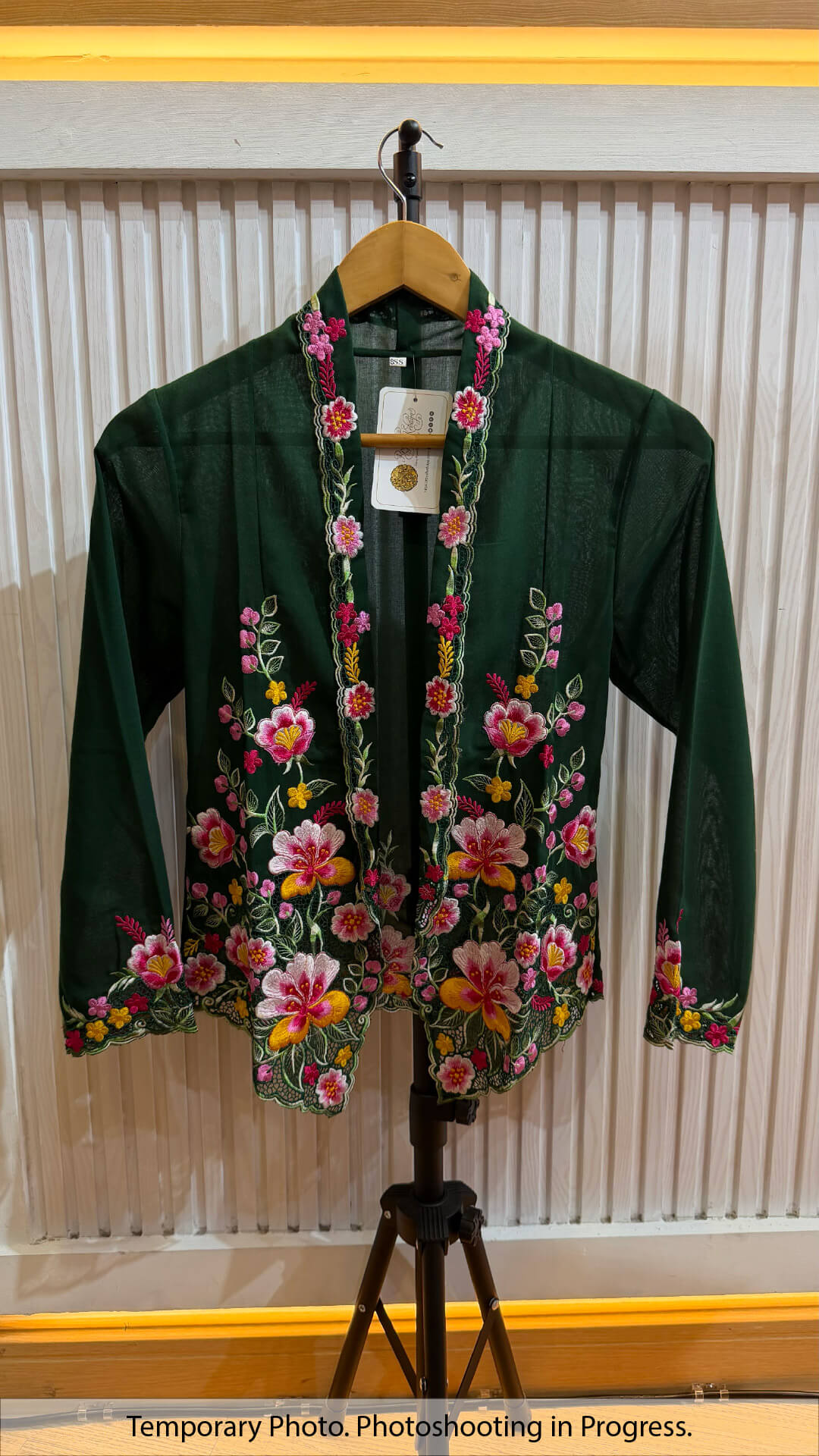 Suraiya Nyonya Kebaya in Evergreen and Lavender Blush