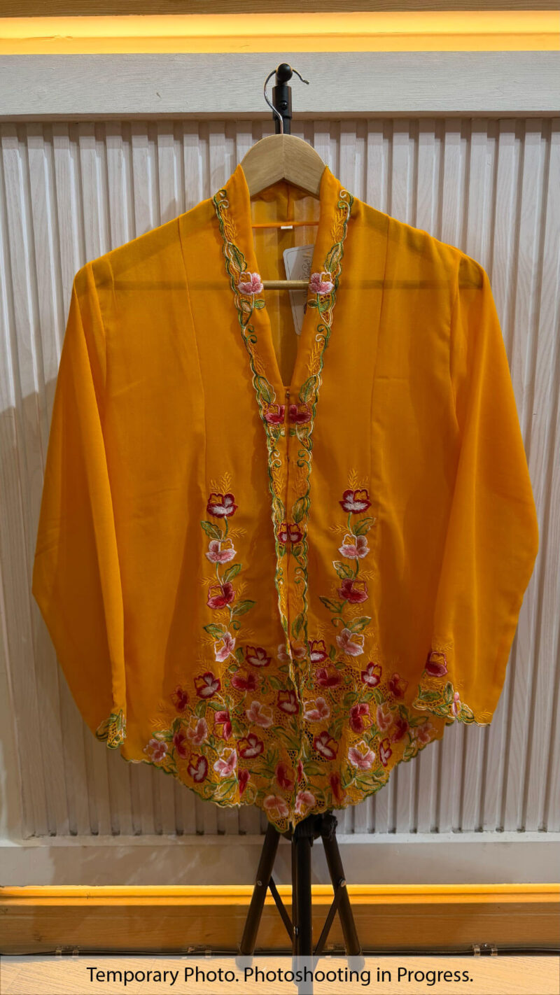 Gemma Nyonya Kebaya in Dark Orange and Blood Red