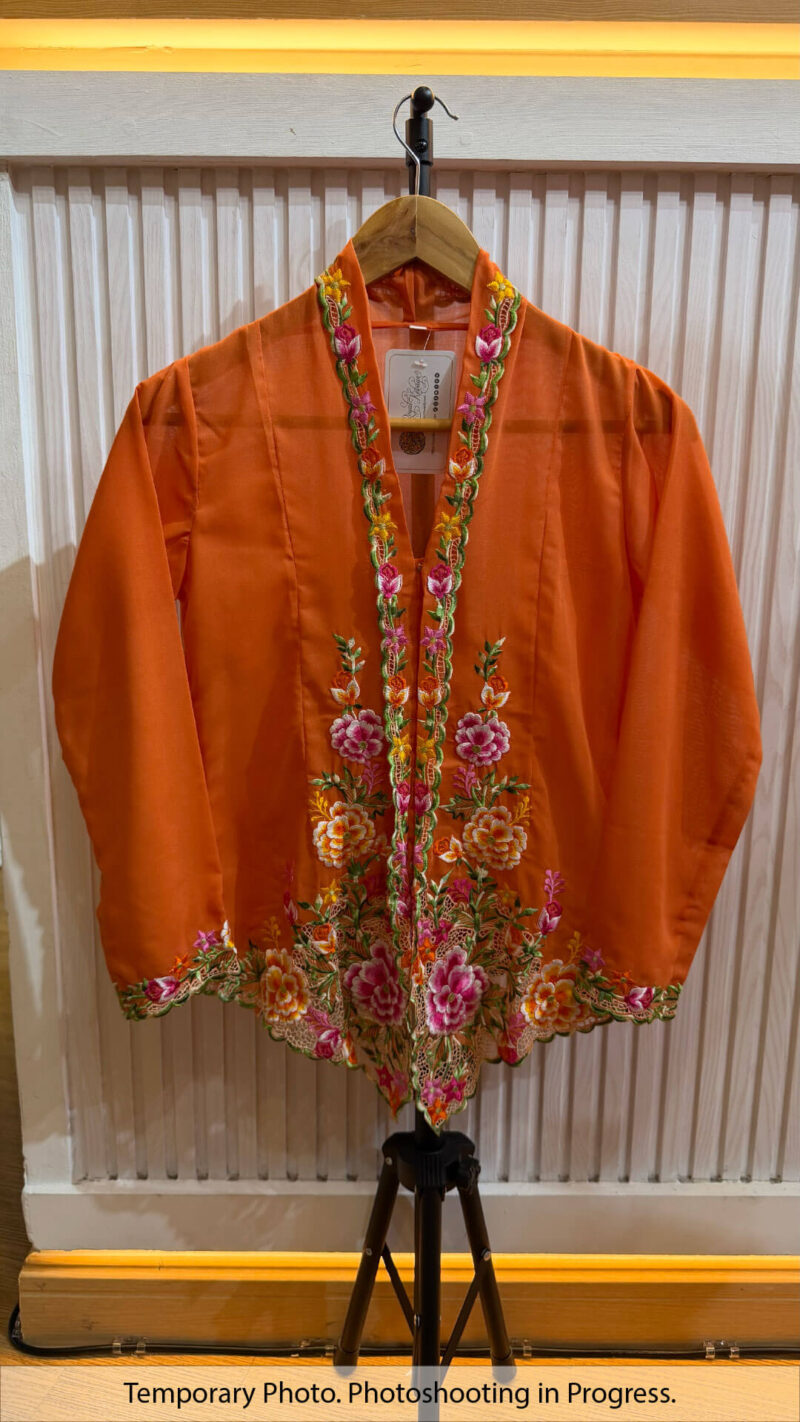 Nadhirah Nyonya Kebaya in Spicy Paprika and Hot Berry