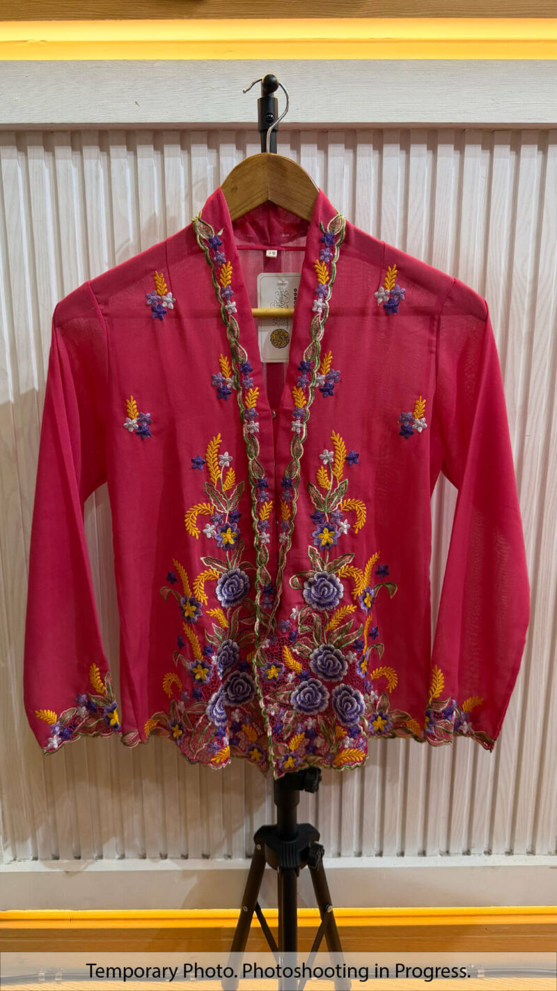 Danisya Nyonya Kebaya in Fuchsia Plum and Lavender Purple