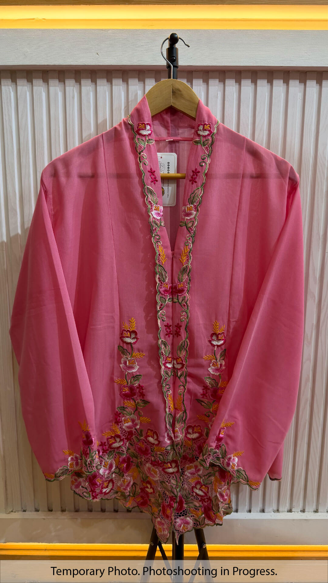 Gemma Nyonya Kebaya in Pink Mist and Cherry Rose