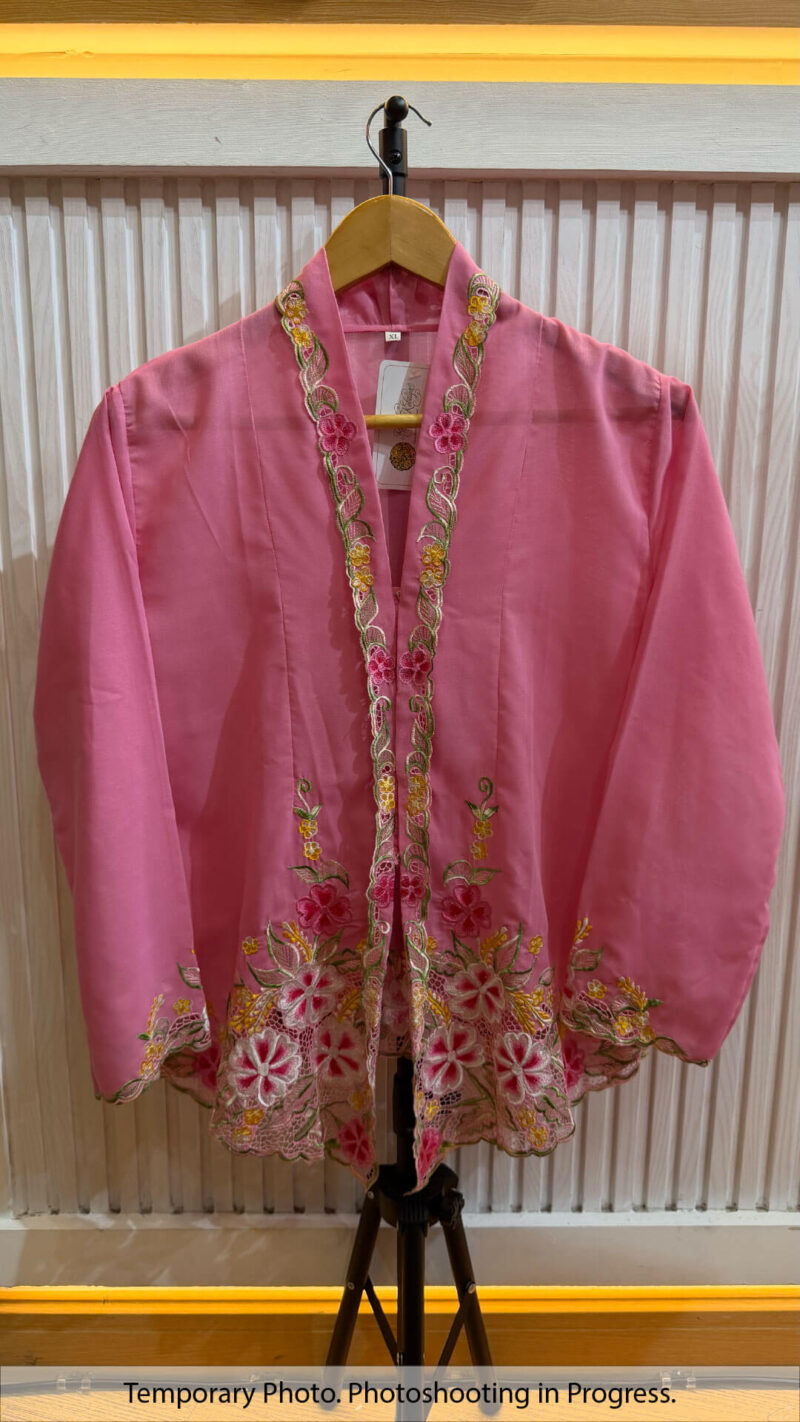 Adrianna Nyonya Kebaya in Pink Mist and Hot Berry