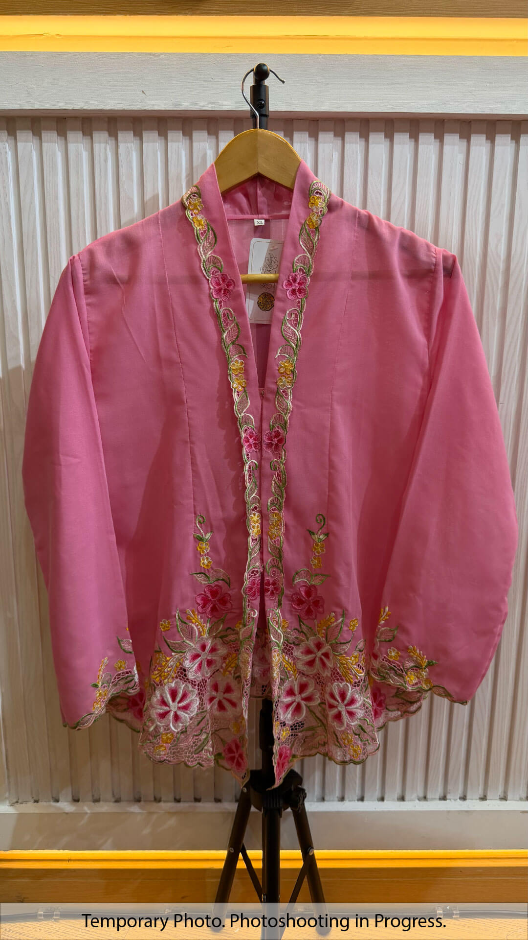 Adrianna Nyonya Kebaya in Pink Mist and Hot Berry