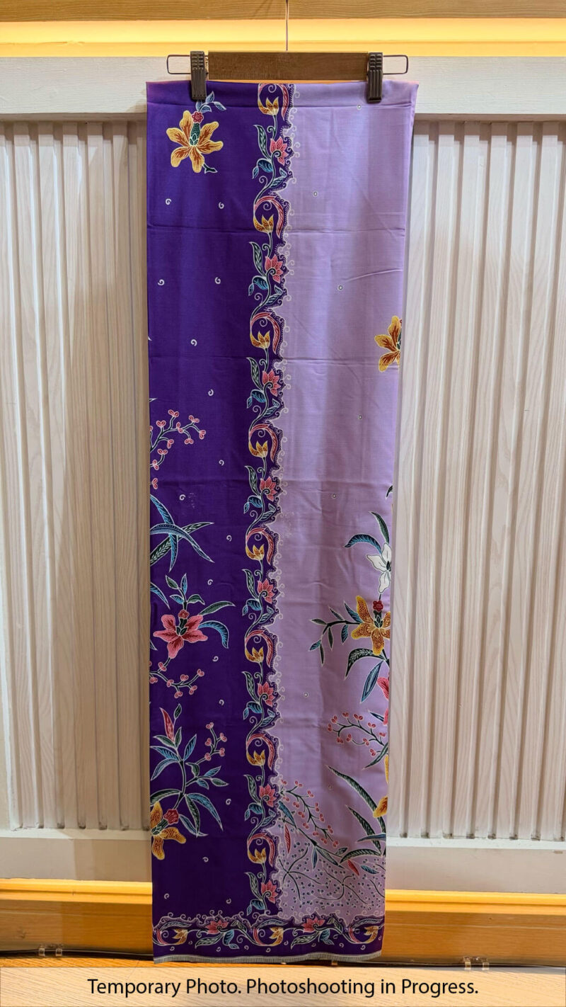 Afreen Tube-Sewn Wrap Skirt in Velvet Orchid and Thistle