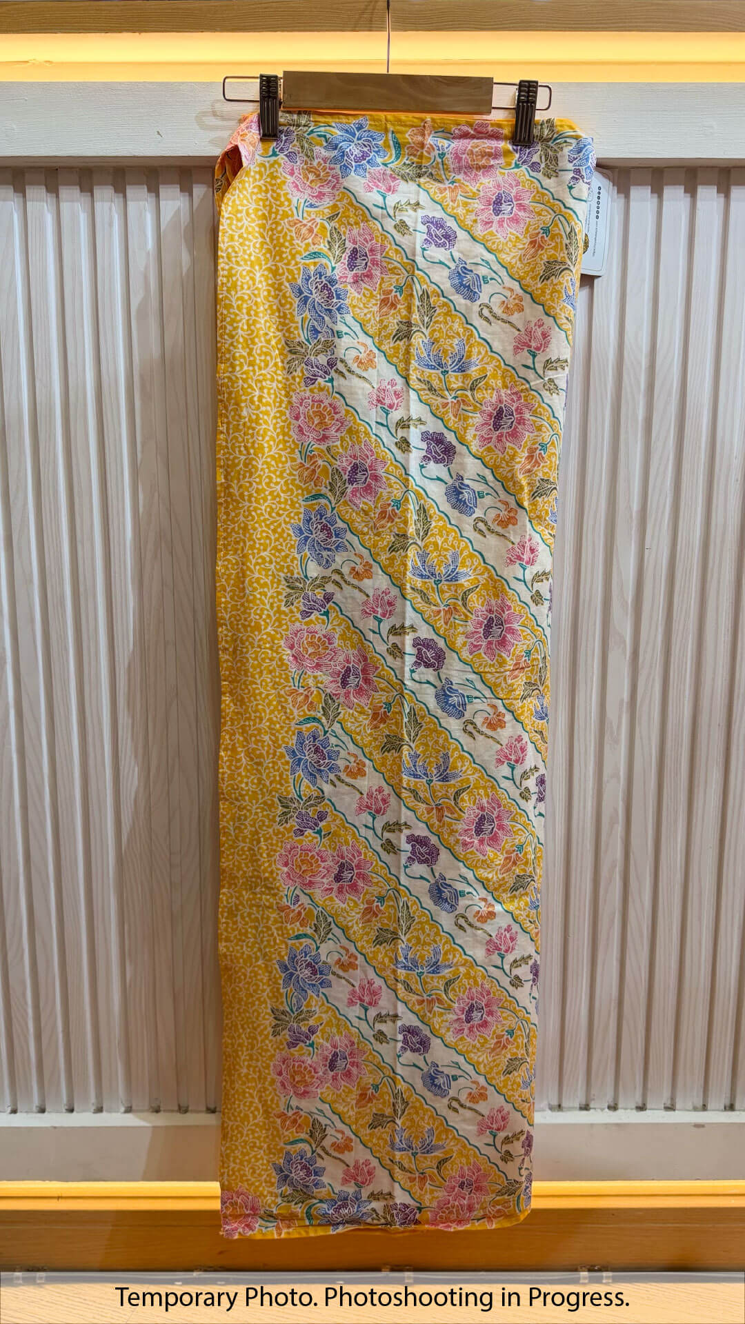 Amber Self-Tie Wrap Skirt in Amber Flame