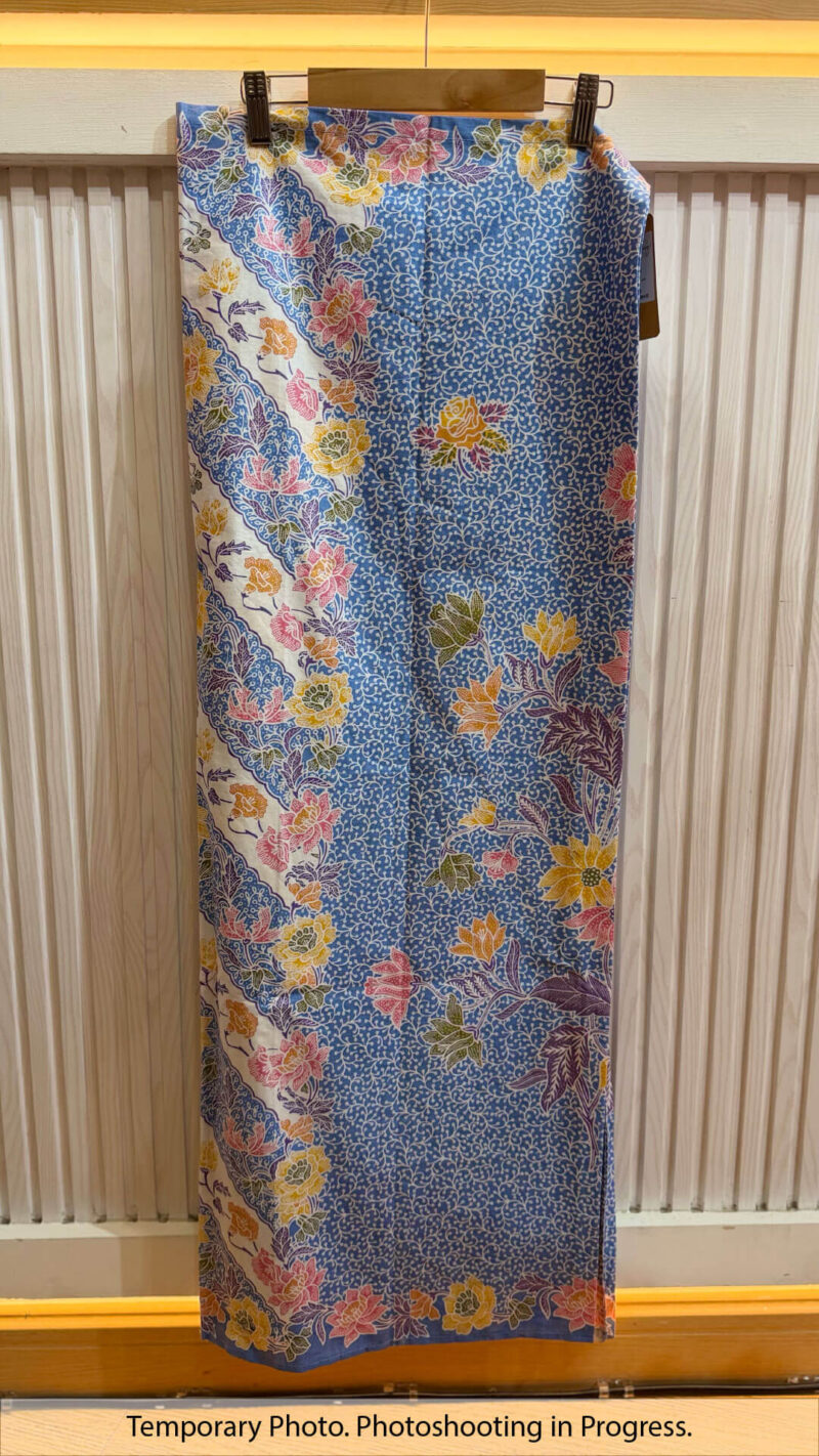 Amber Self-Tie Wrap Skirt in Glaucous