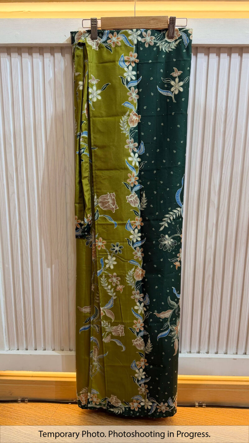 Anis Self-Tie Wrap Skirt Deep Forest and Olive