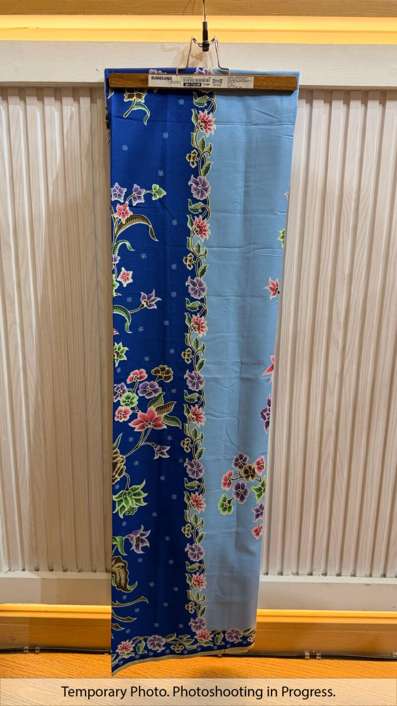 Ayleen Tube-Sewn Wrap Skirt in Midnight Blue and Powder Blue