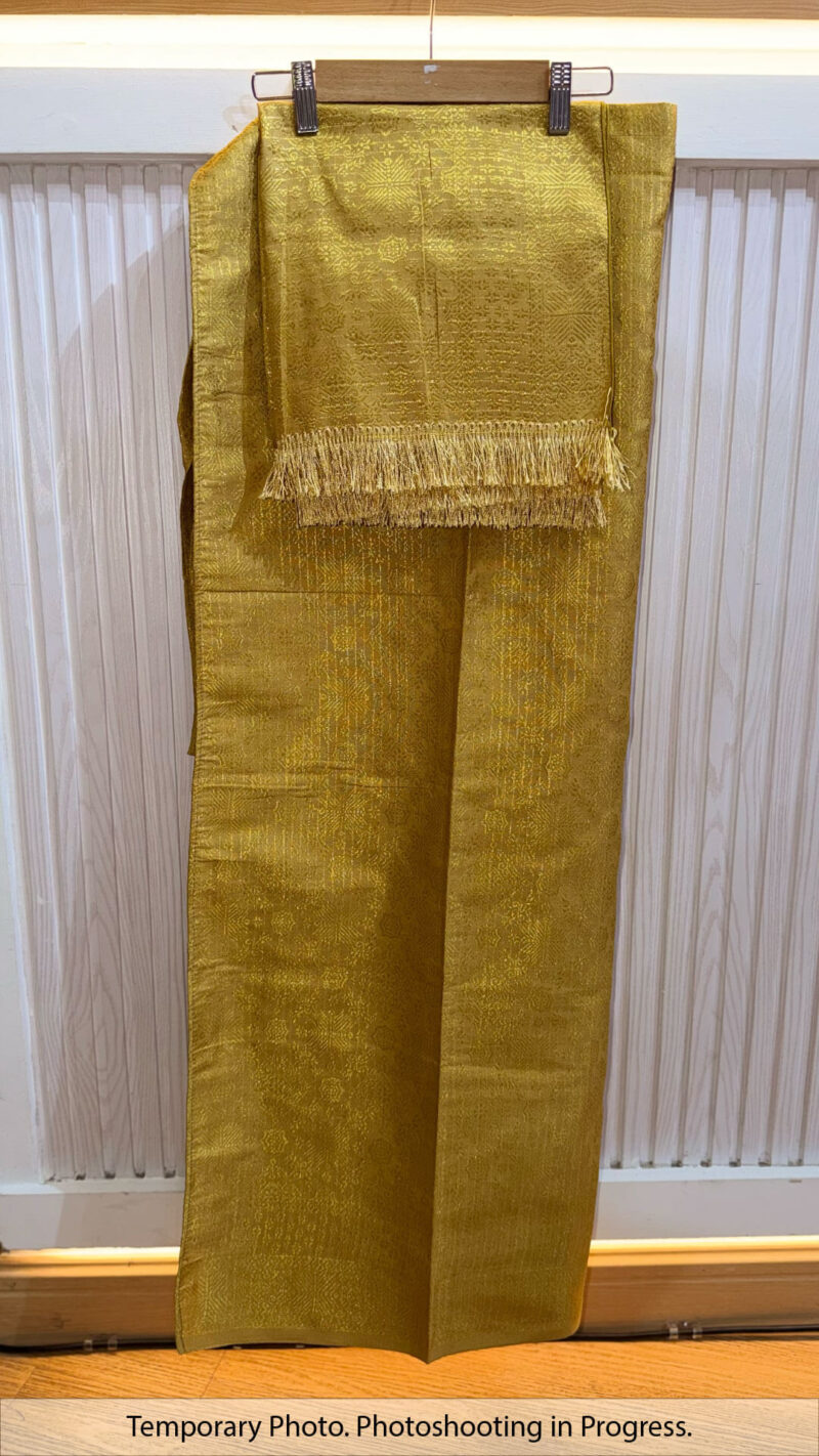 Azlina Self-Tie Wrap Skirt in Amber Gold
