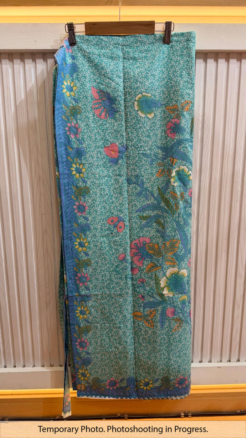 Diya Self-Tie Wrap Skirt in Verdigris
