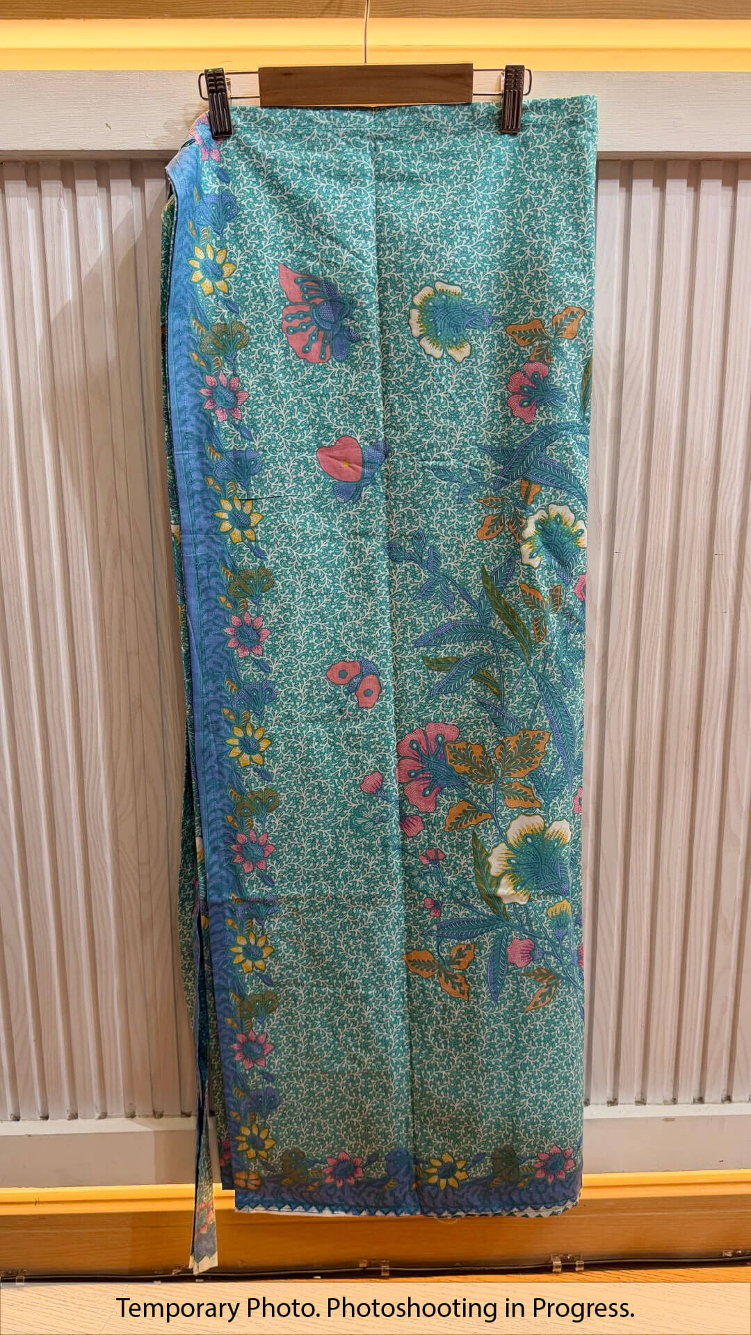 Diya Self-Tie Wrap Skirt in Verdigris