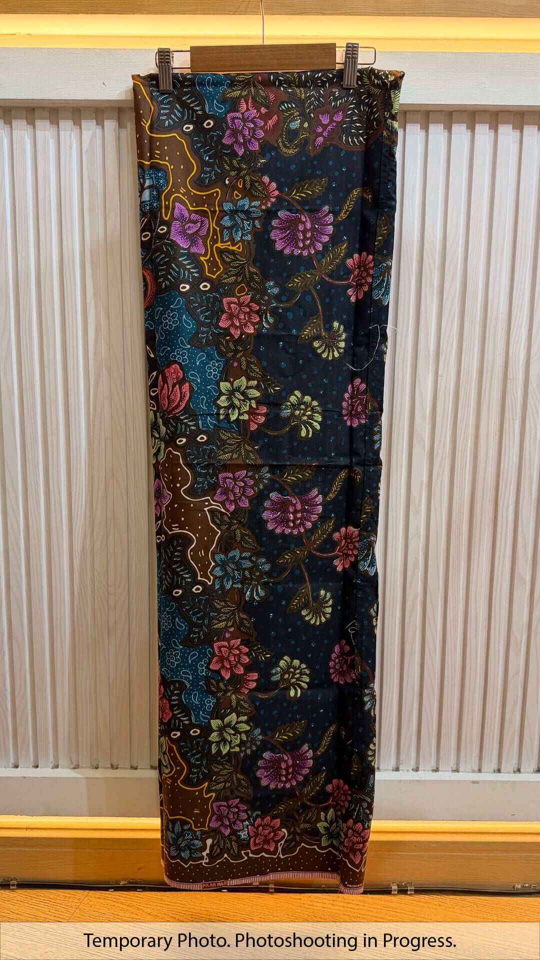 Eyra Tube-Sewn Wrap Skirt Dark Teal and Coffee Bean