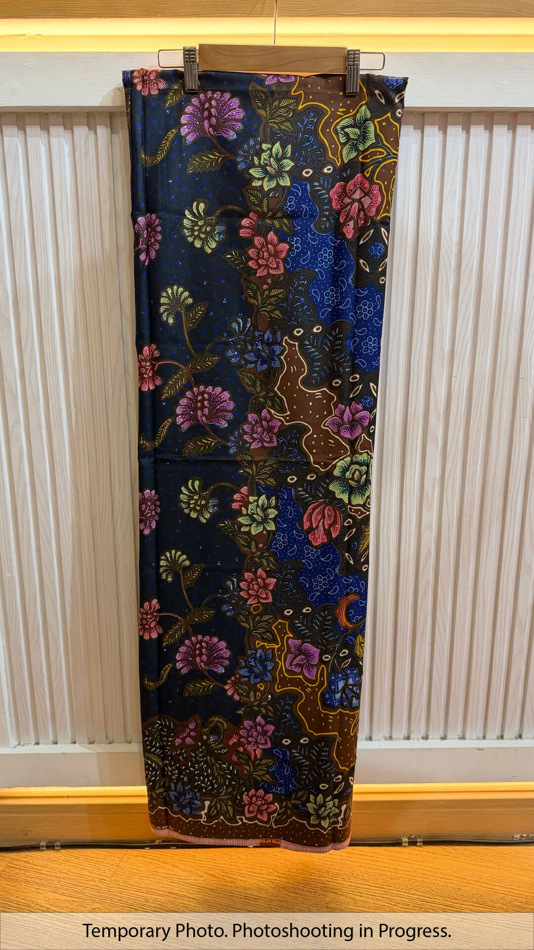 Eyra Tube-Sewn Wrap Skirt Deep Twilight and Coffee Bean
