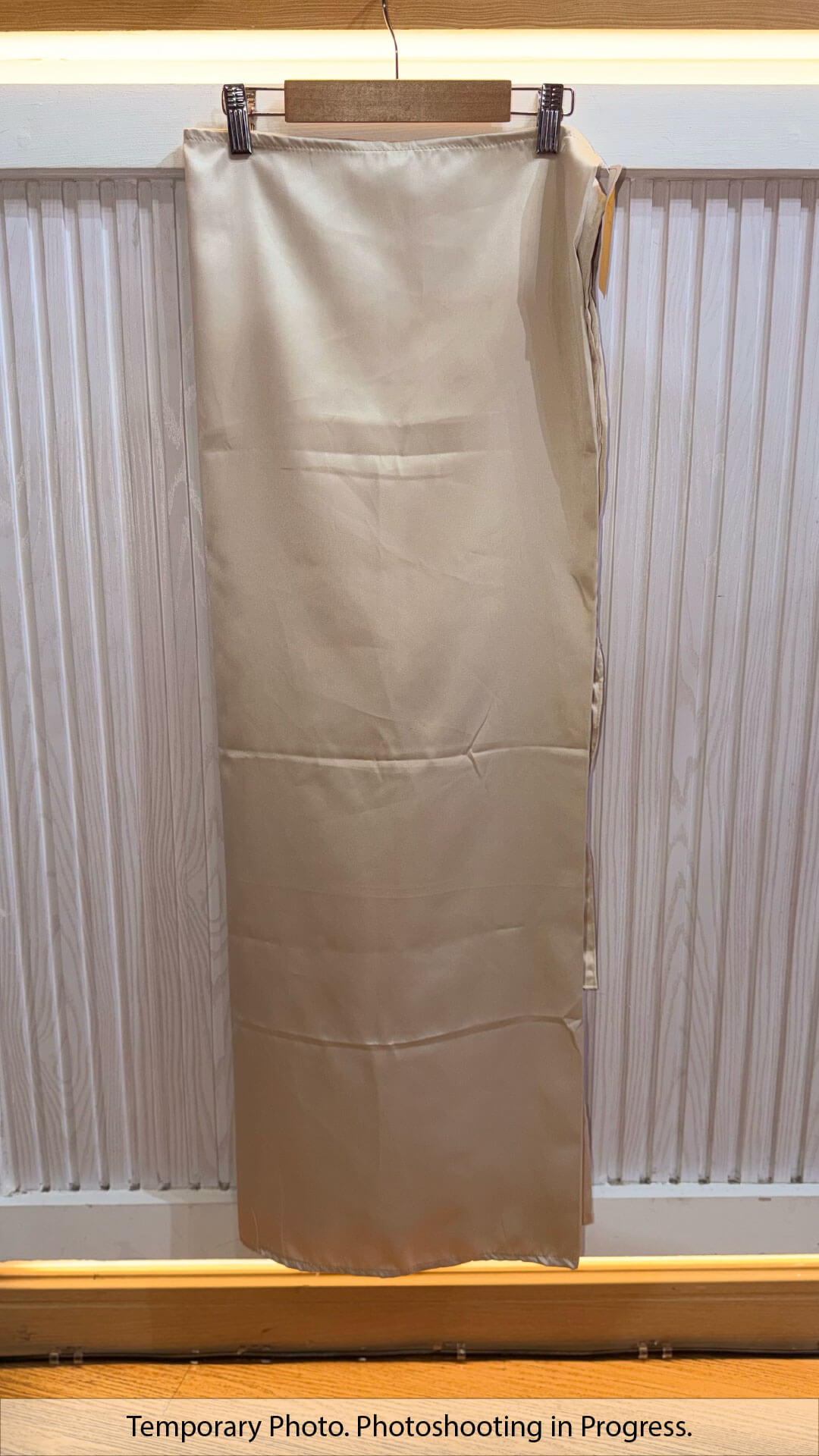 Hisana Fixed-Base Wrap Skirt in Almond Cream