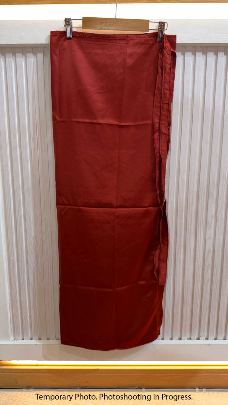Hisana  Fixed-Base Wrap Skirt in Burnt Rose