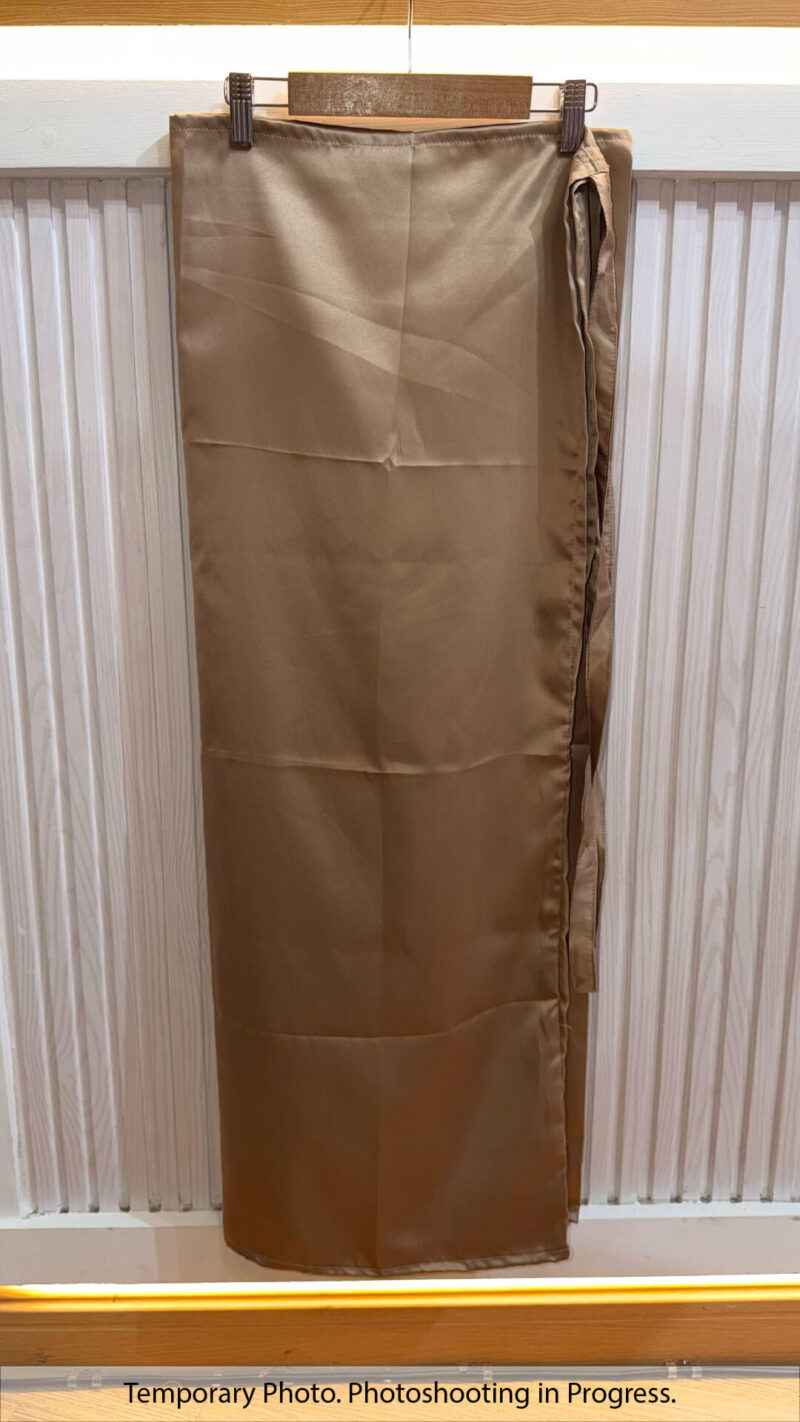Hisana  Fixed-Base Wrap Skirt in Camel