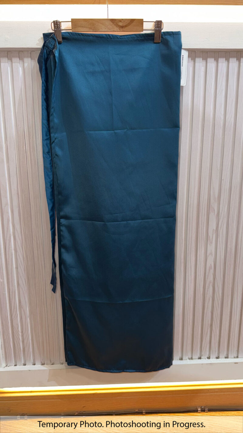 Hisana  Fixed-Base Wrap Skirt in Dark Teal