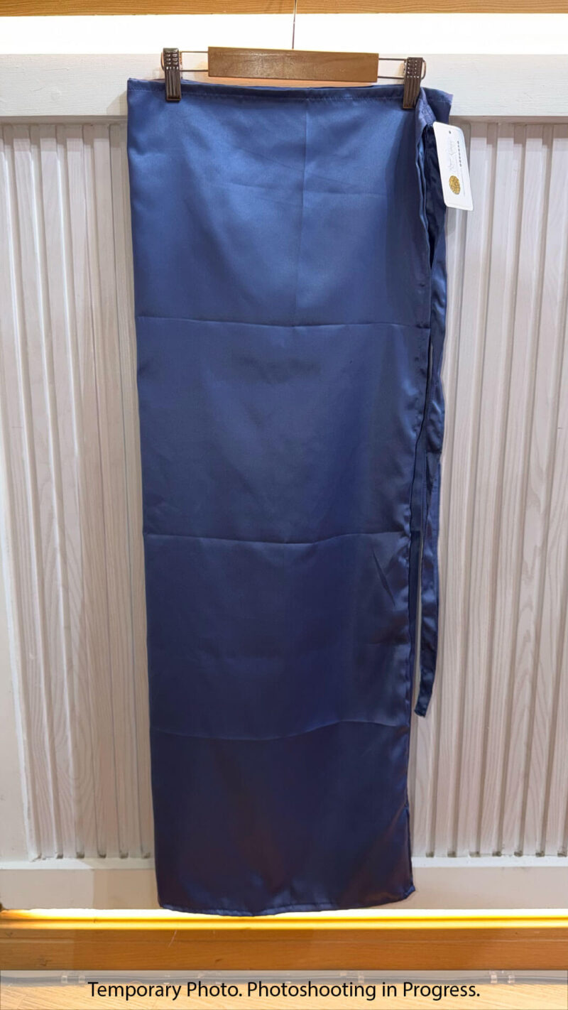 Hisana  Fixed-Base Wrap Skirt in Dusk Blue