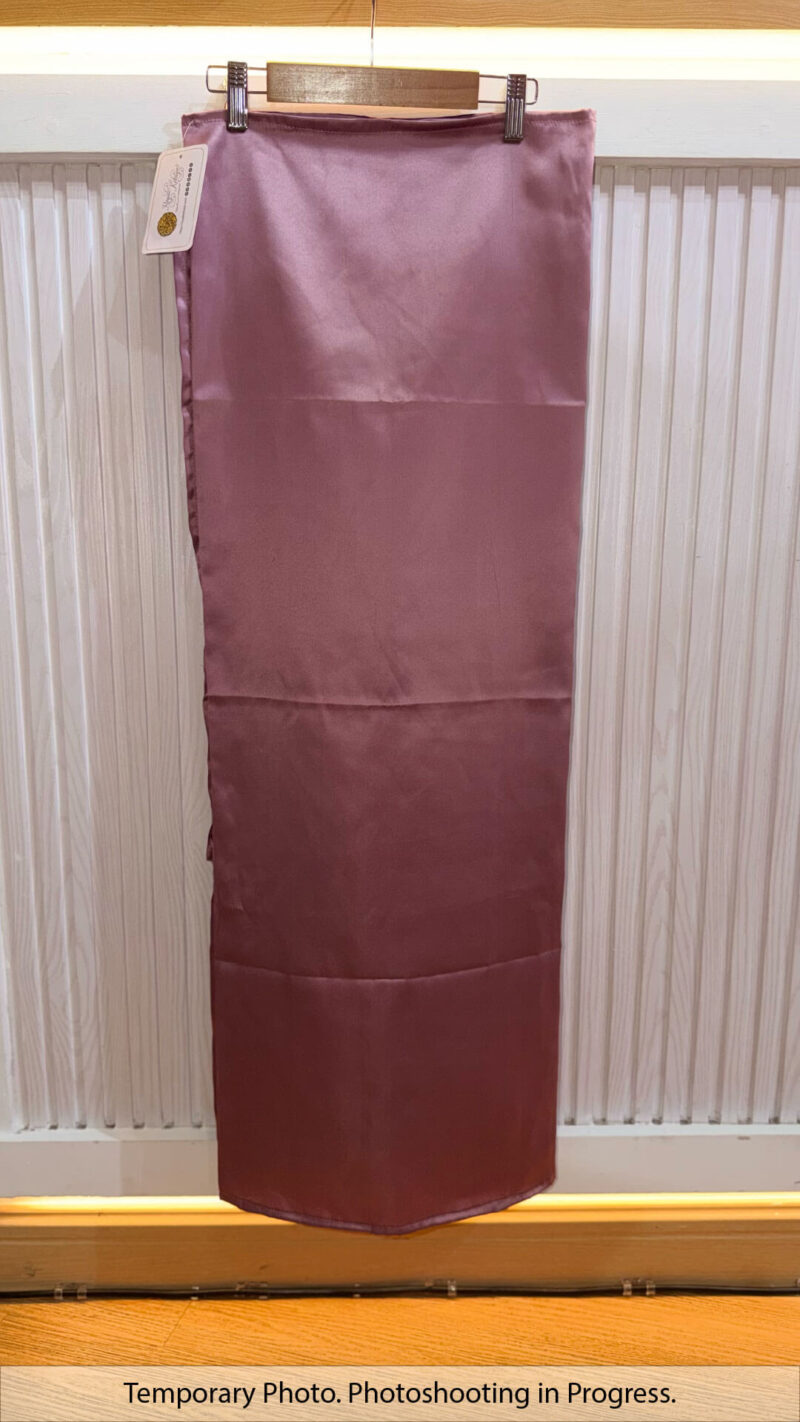 Hisana Fixed-Base Wrap Skirt in Dusty Mauve