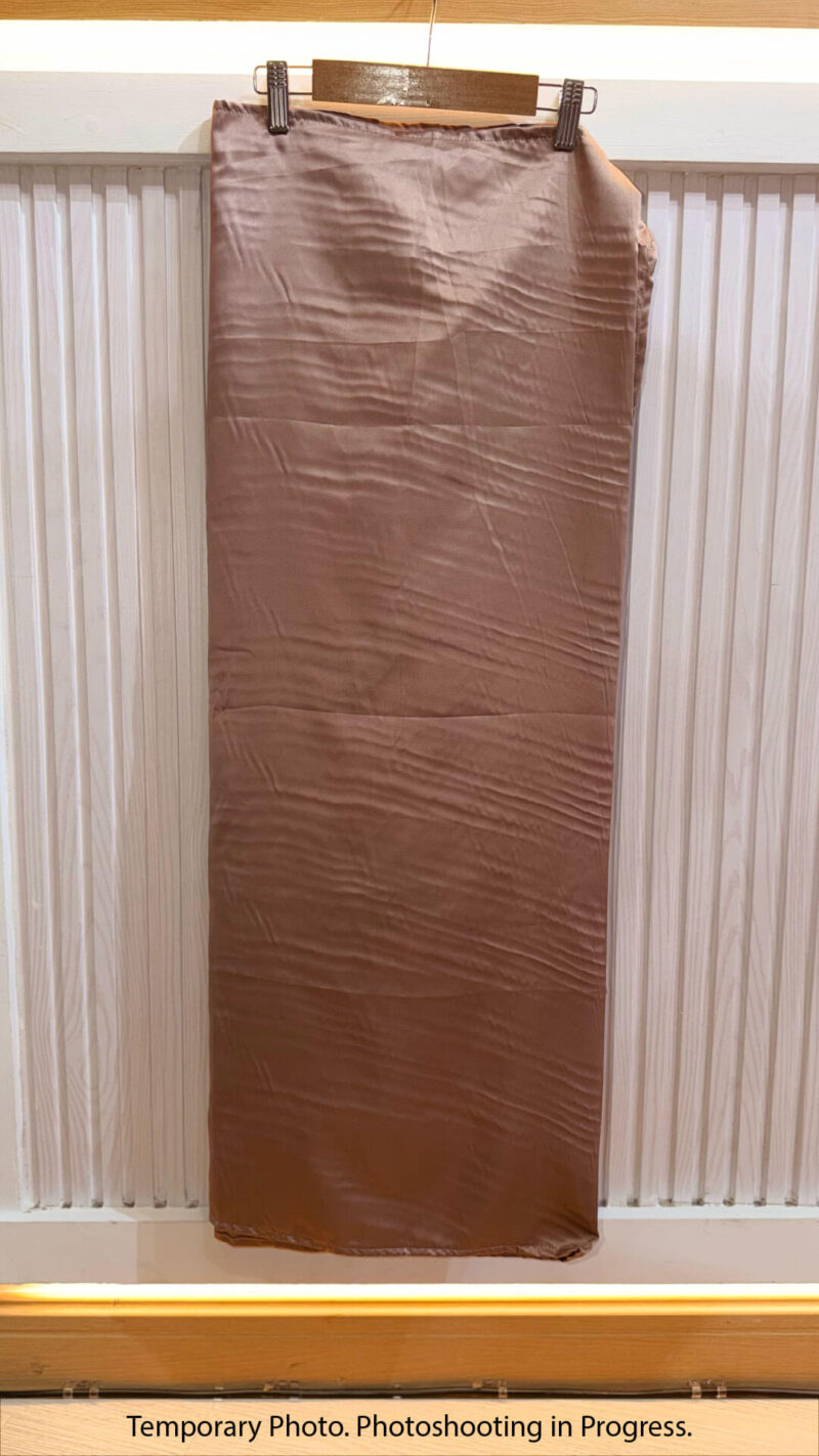 Hisana Fixed-Base Wrap Skirt in Dusty Taupe
