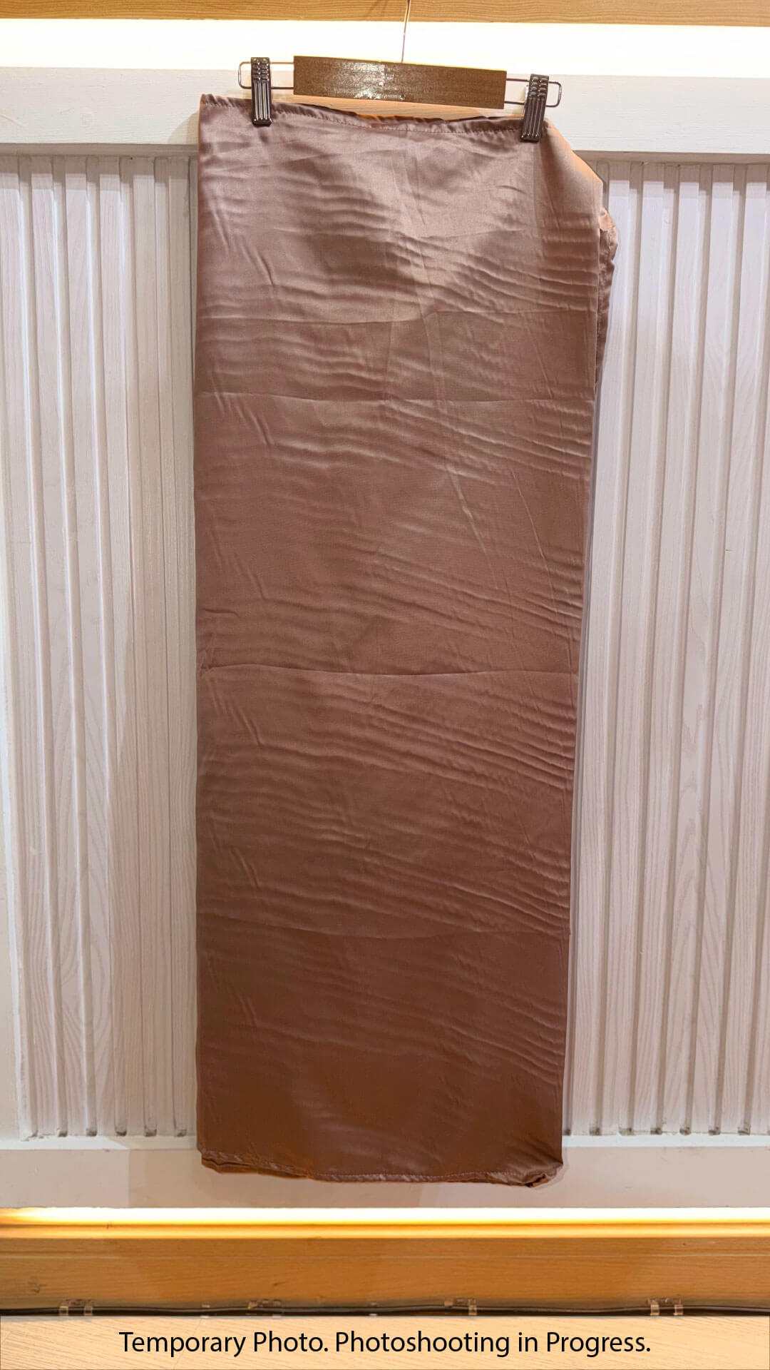 Hisana Fixed-Base Wrap Skirt in Dusty Taupe