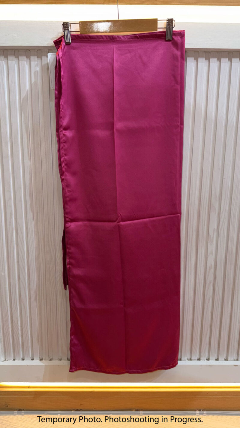 Hisana  Fixed-Base Wrap Skirt in Hot Rose
