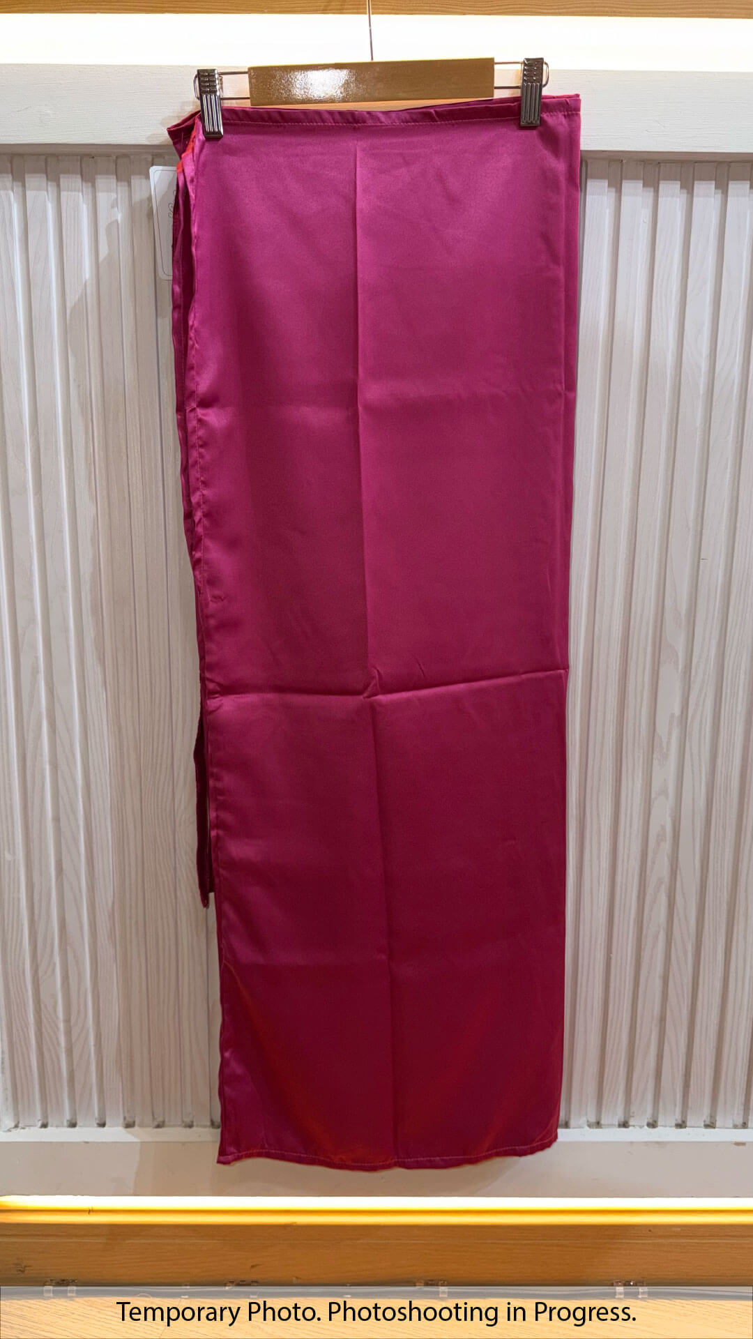 Hisana Fixed-Base Wrap Skirt in Hot Rose